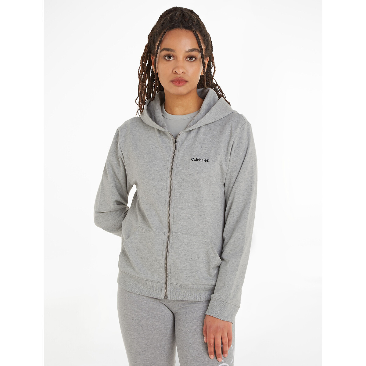 CALVIN KLEIN ROUPAS ÍNTIMAS<br>Moletom com Capuz Algodão Moderno