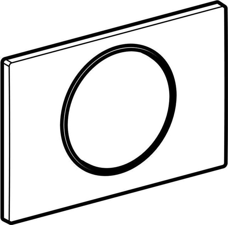Geberit - Sigma10 - Bedieningsplaat - Matwit - 2-toets Spoeling - Ronde Knop