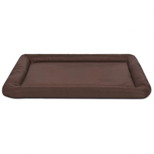 colchão marrom para cama de cachorro