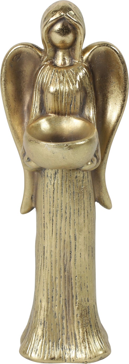 Countryfield waxinelichthouder Angel goud 11 x 10,7 x 32,5 cm
