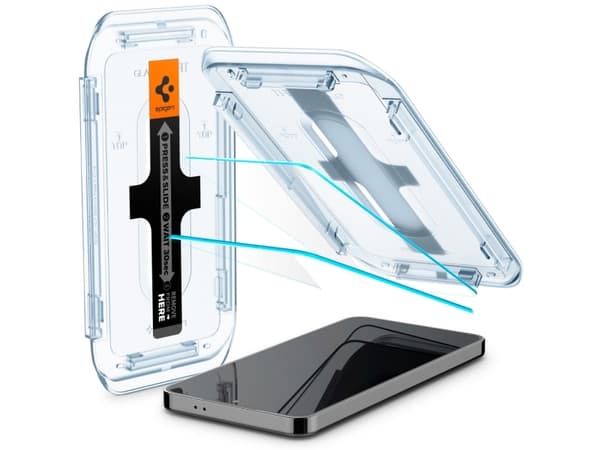 Spigen GLAS.tR EZ Fit HD, Samsung, Galaxy S24 Plus (2024), Støvresistent, Ripebestandig, Gjennomsiktig, 2 stykker