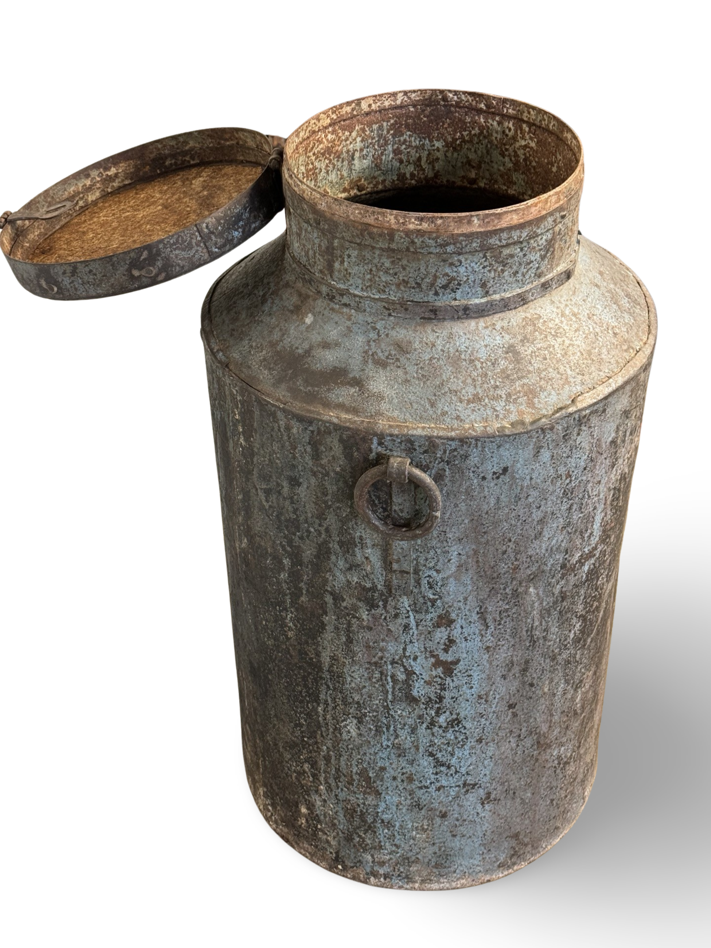 IJzeren pot blauw/grijs IJzeren pot bl/grijs uniek