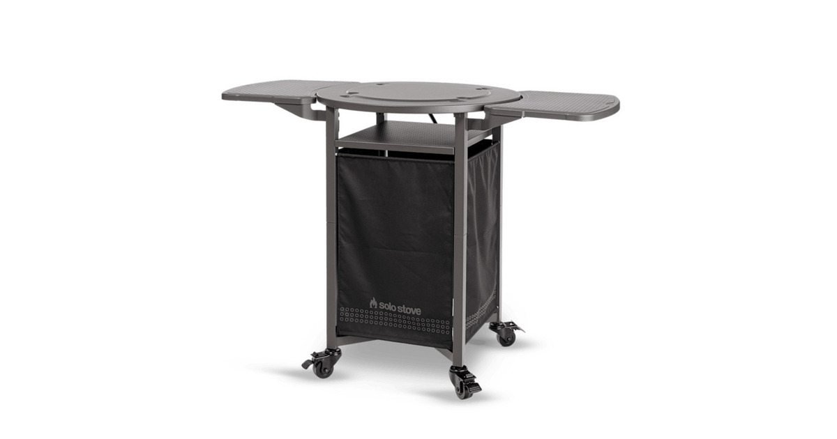 Solo StovePizza-Ovenwagen grillonderstel  (Zwart, Gepoedercoat staal)