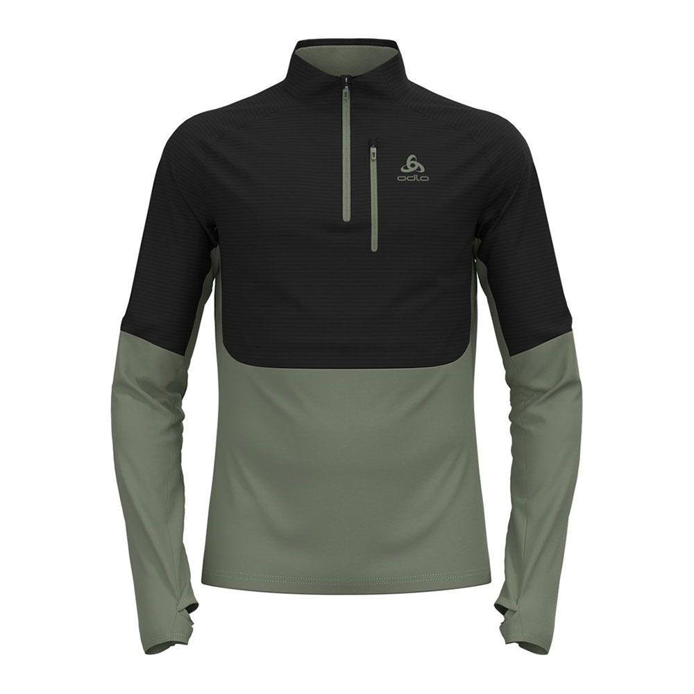Odlo DESCENT CW 200 SL - Polaire Homme matte green/black