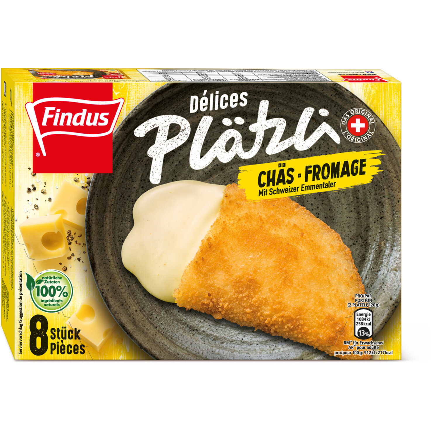 Findus Plätzli mit Chäs 8 Stück
