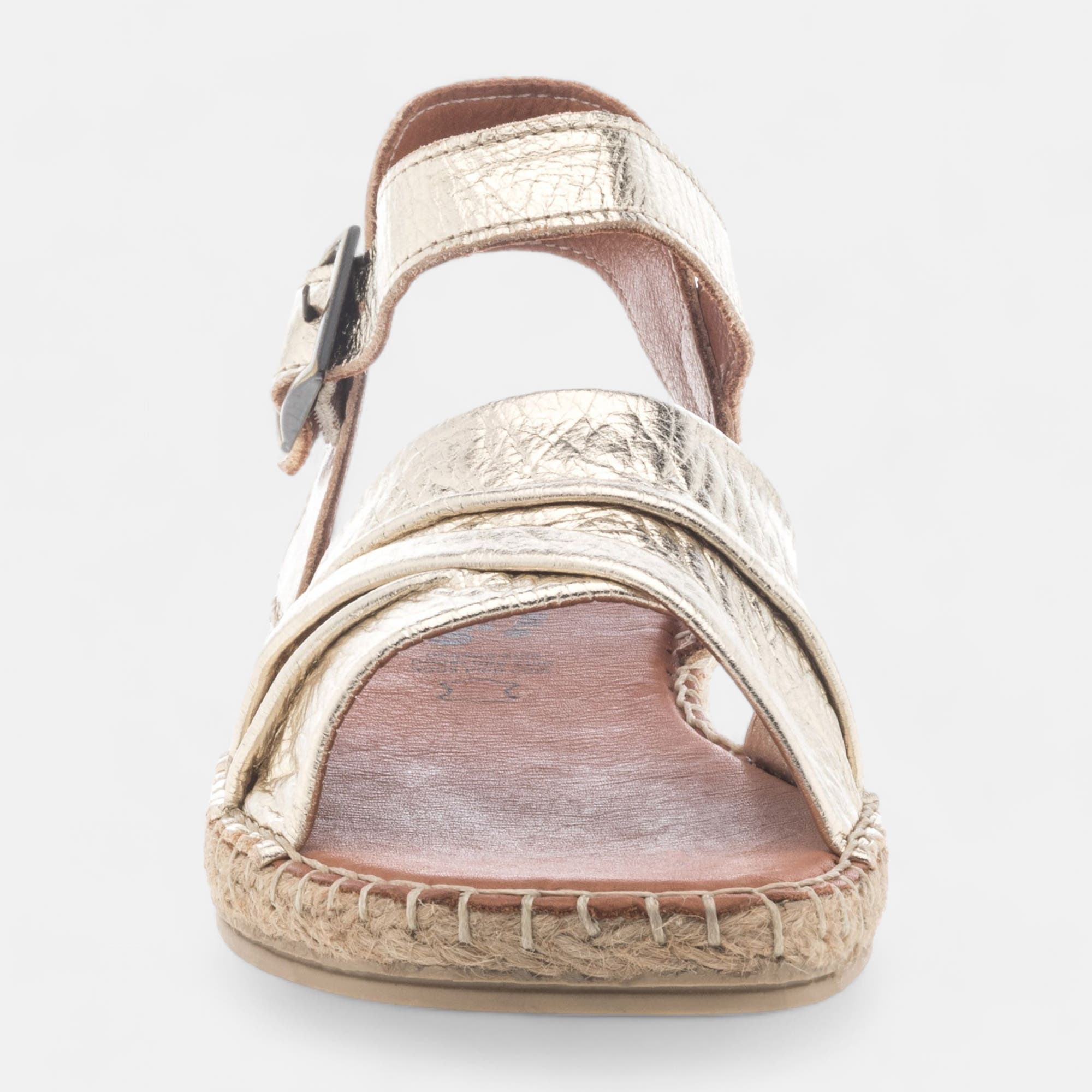 Sandales Femme en cuir or