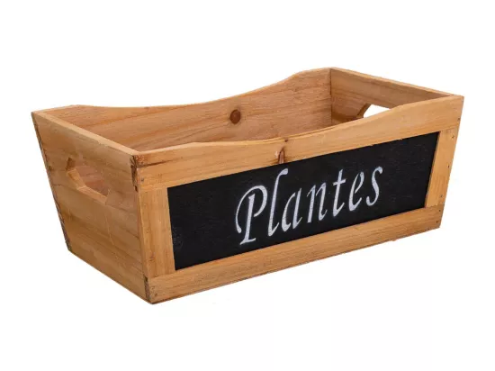 Ensemble de 3 boîtes en bois marron