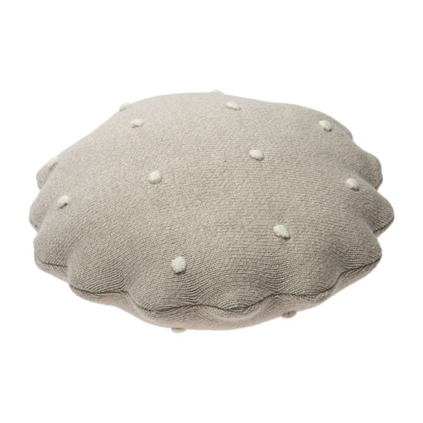Lorena Canals Biscuit Kussen – Rond – Grijs