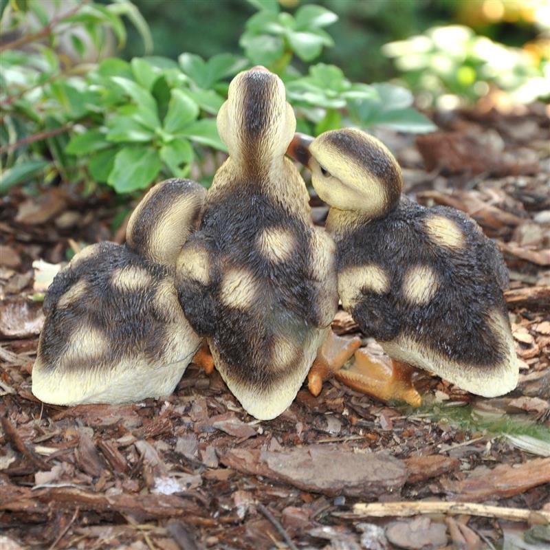 Dazikemo Dekofigur Gartenfigur Entenküken