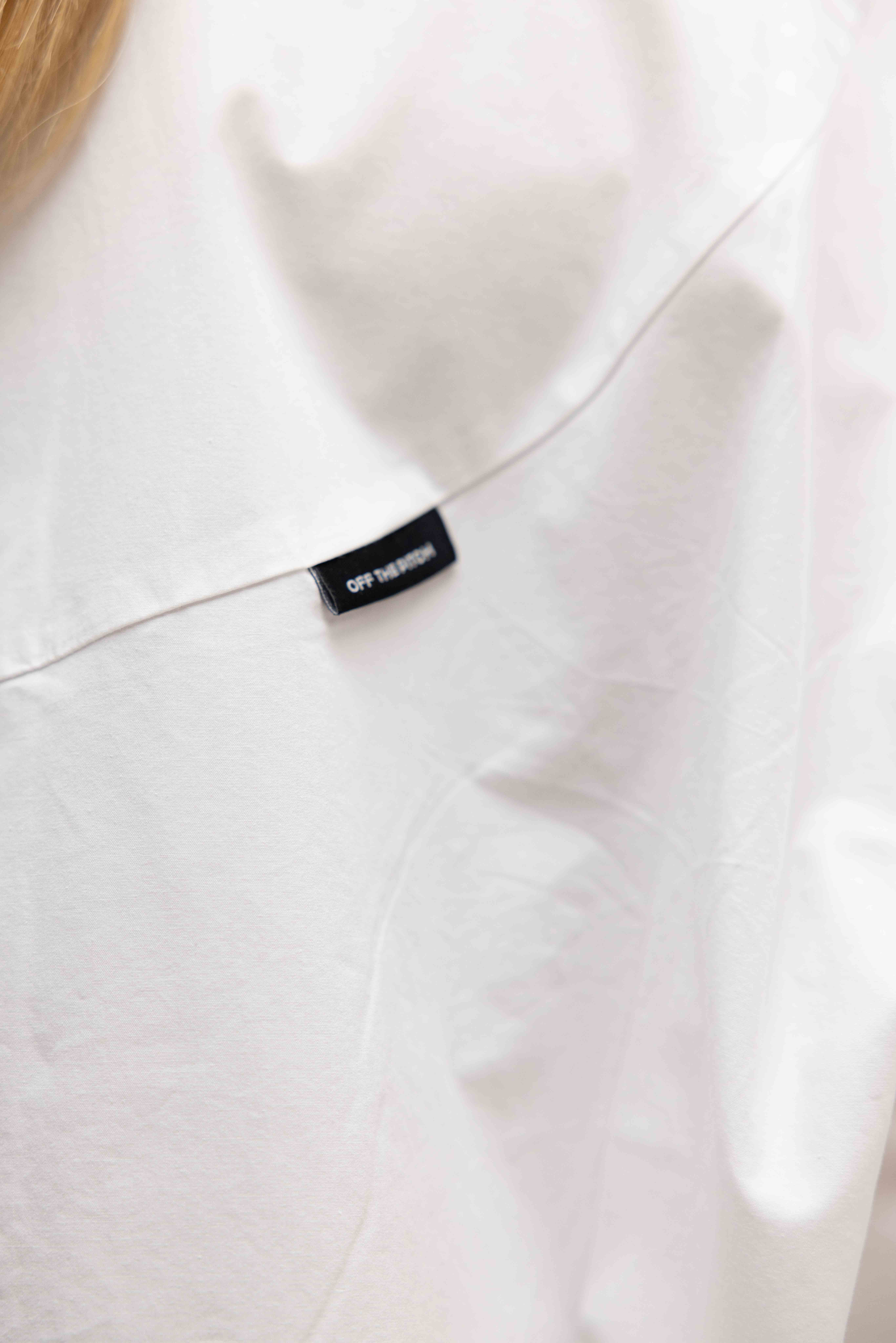 Off The Pitch Deconstructive Oversized Shirt Dames Wit