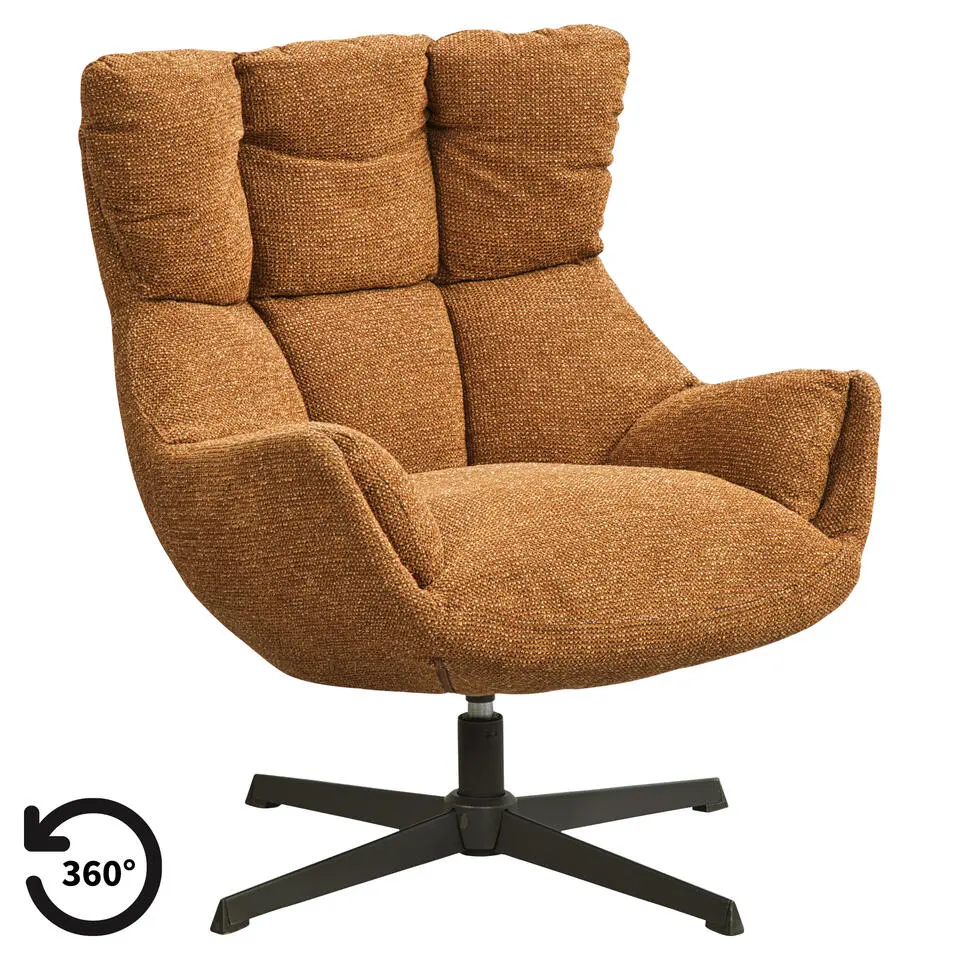 Draaifauteuil Hidde - terra