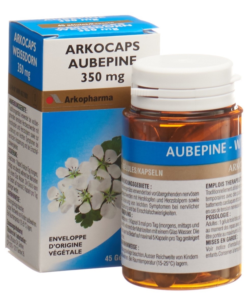 ARKOCAPS Weissdorn 350 mg<br>45 Stück, Dose, Hartkapsel