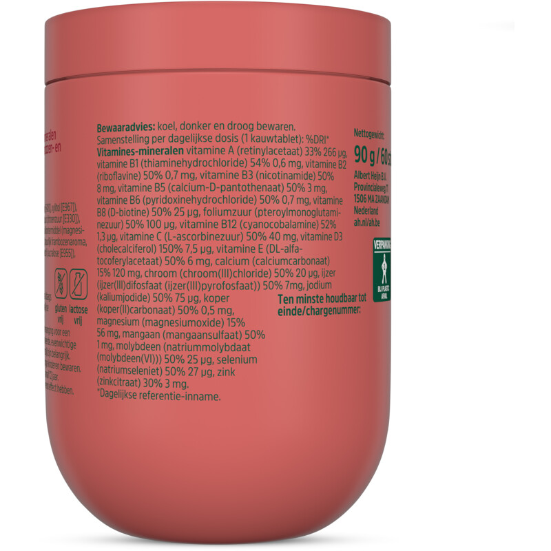 Care Multi alles-in-1 kauwtabletten framboos