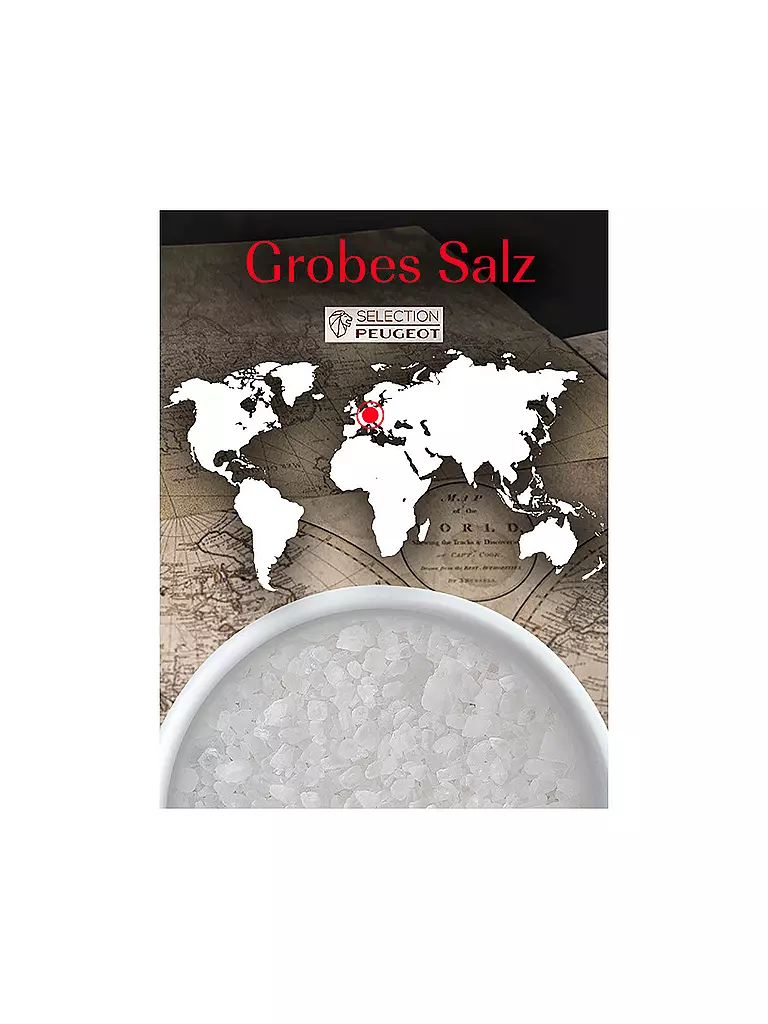 PEUGEOT Grobes Salz 7x50g Deutschland weiss