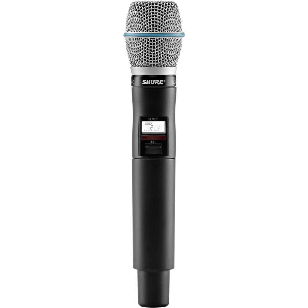 Shure QLXD2/B87A-H51 handheld microfoon (534 - 598 MHz)