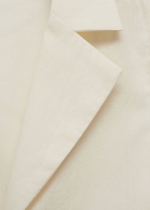 MANGO Sleeveless blouse with bows Light beige