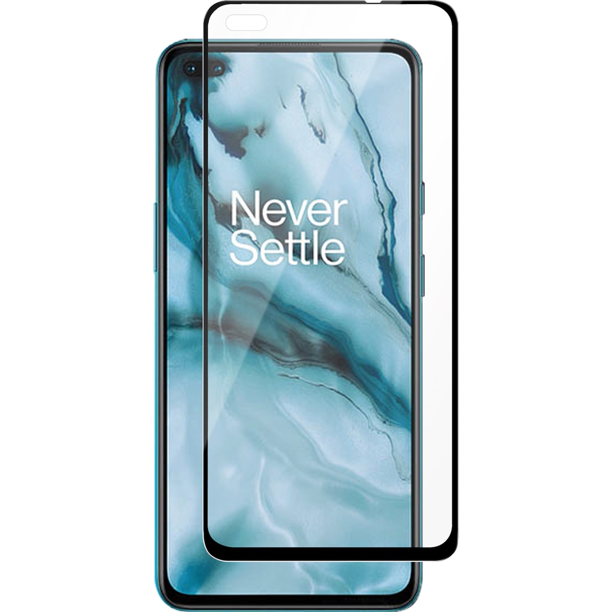 Panzer Full-Fit OnePlus Nord/Nord 2/Nord 2T silikat skjermbeskytter