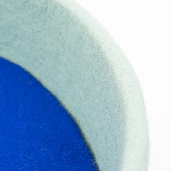 myfelt - Fine Hundekorb Ø 40 cm, Inlay rotorange