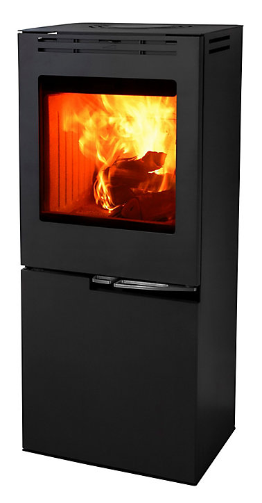 Poêle hybride bûches et granulés en acier Aduro H5 - 50605AL 6.8 kW