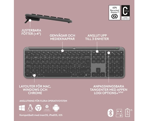Logitech Signature Slim K950 - Graphite