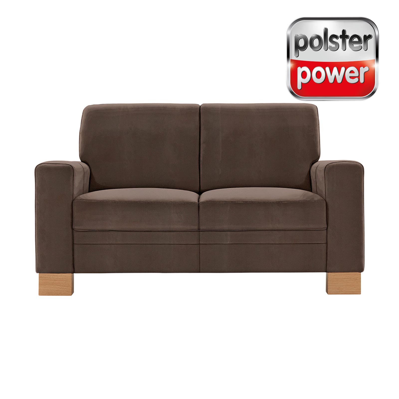 polsterpower 2-Sitzer-Sofa - Saddle nougat - Basismodell