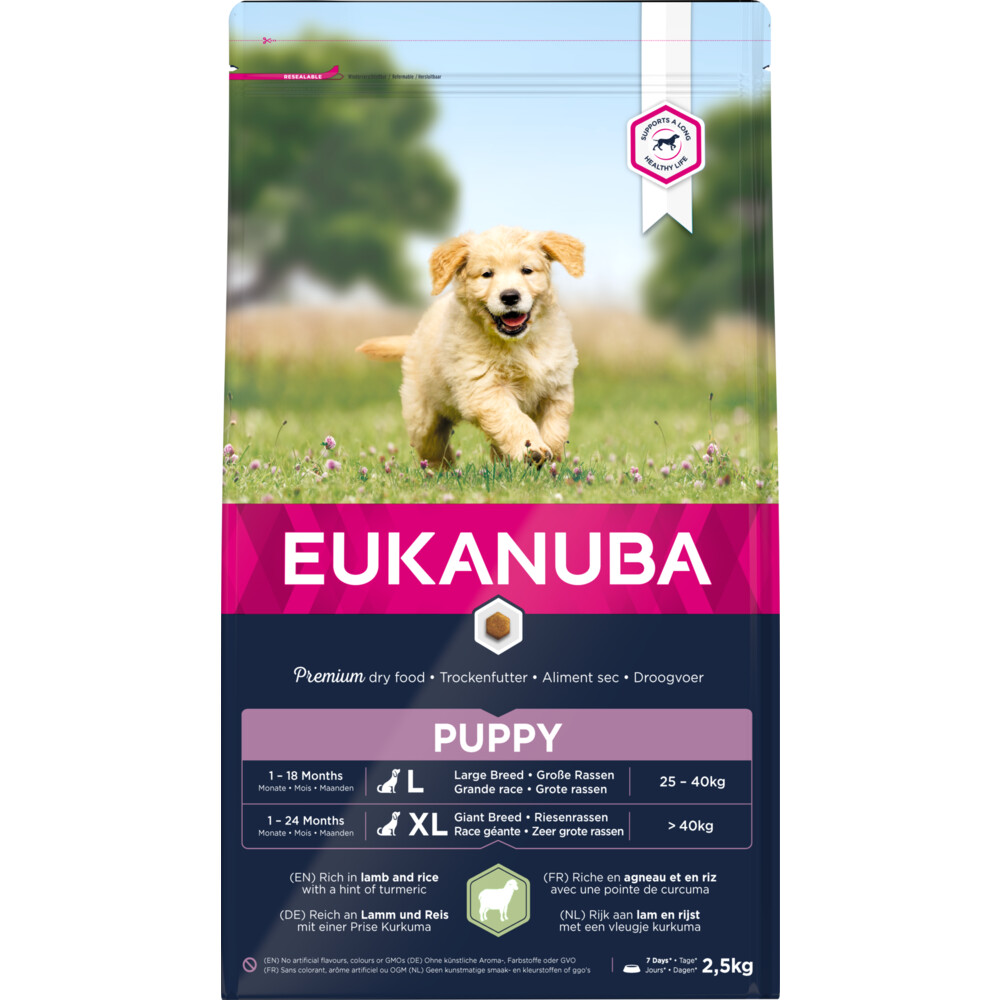 Eukanuba Dog Puppy - Junior Lam - Rijst2,5 kg