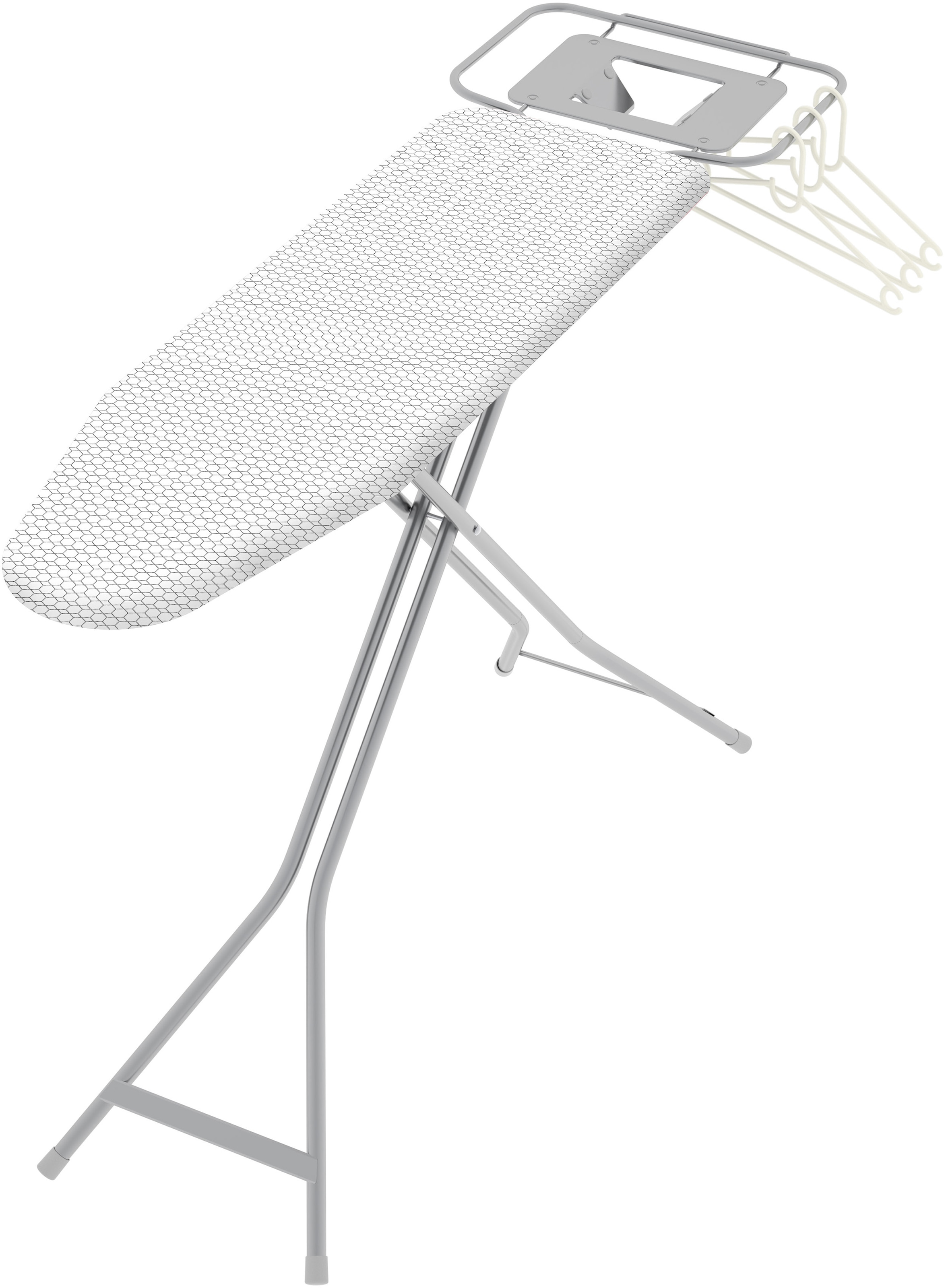 Bischof Colombo Bügelbrett »Tropfen/Poseidon« Bügelfläche 114 cmx36 cm inkl. 3 Kleiderbügel