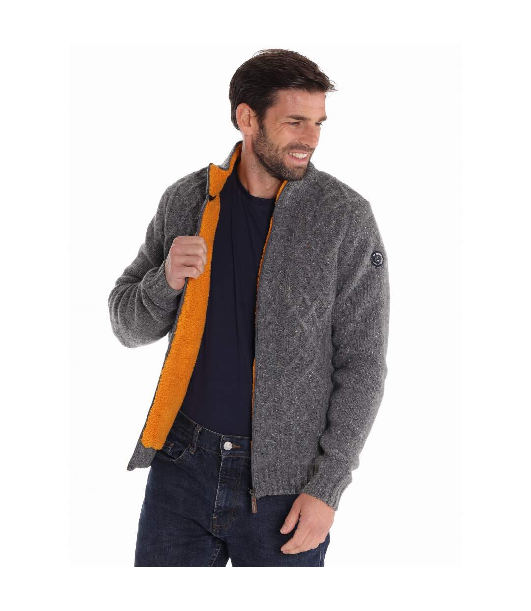 Blouson maille doublé confort