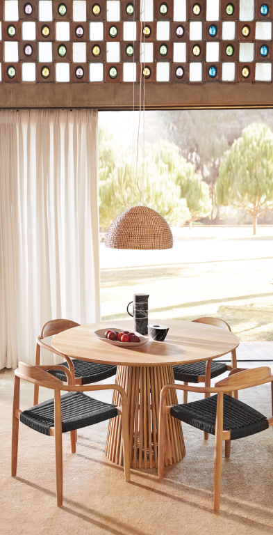 Kave Home Jeanette tafel eettafel 120 zwart