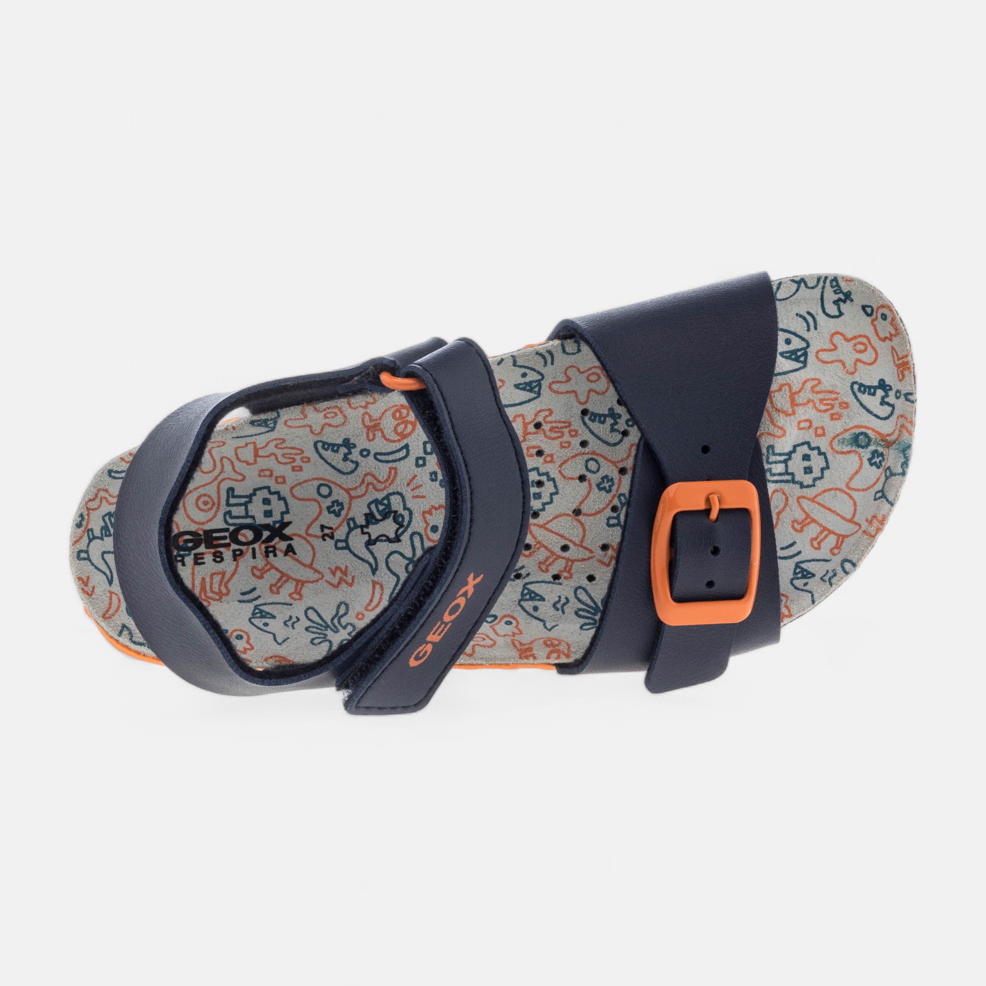 Mules semelle liège Garçon bleu marine