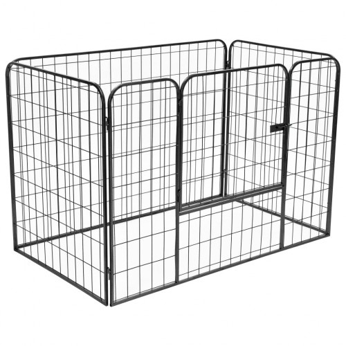 Parque para cães para uso interno e externo, preto