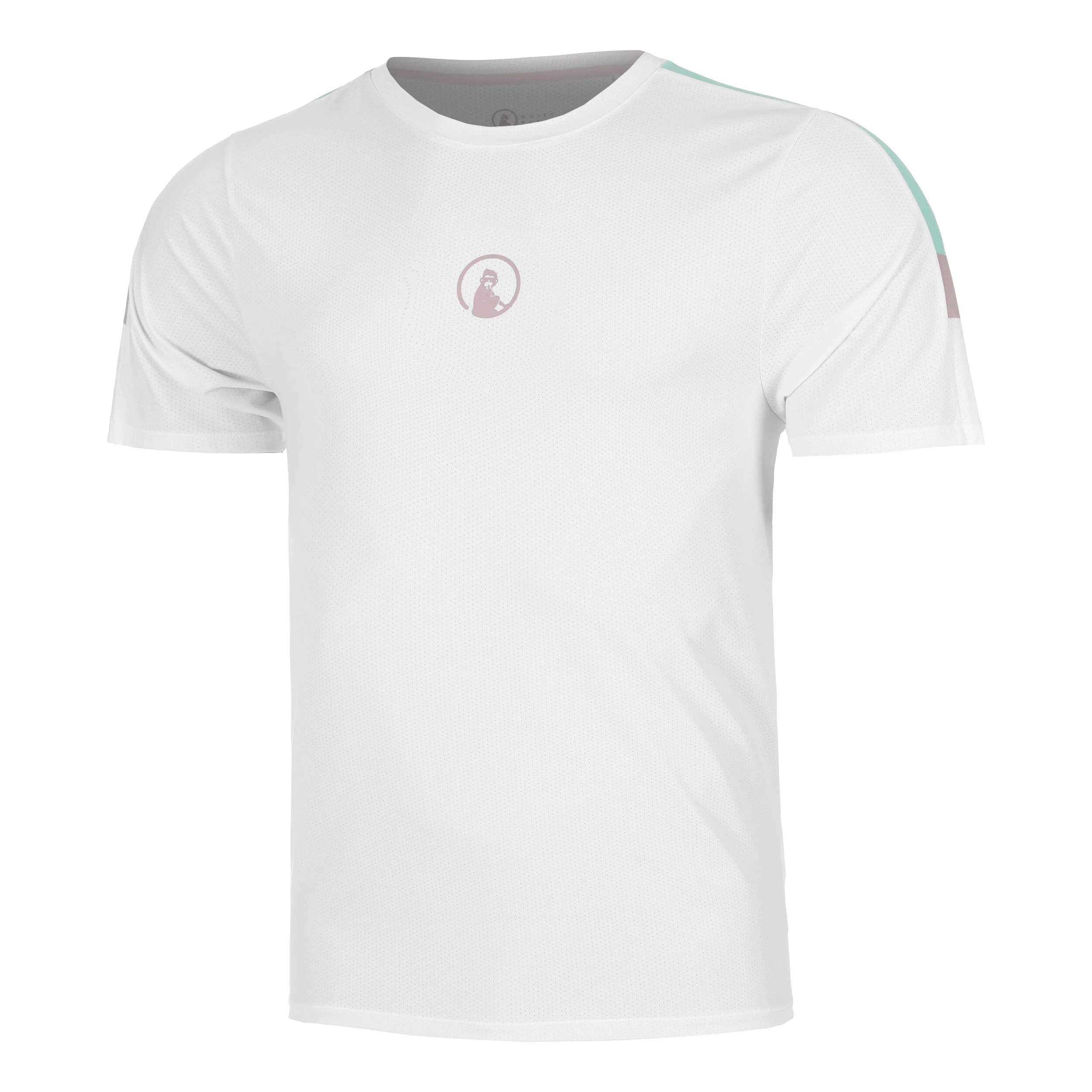 Quiet Please Mind Receiver Hori T-shirt Hommes - Blanc , Multicouleur