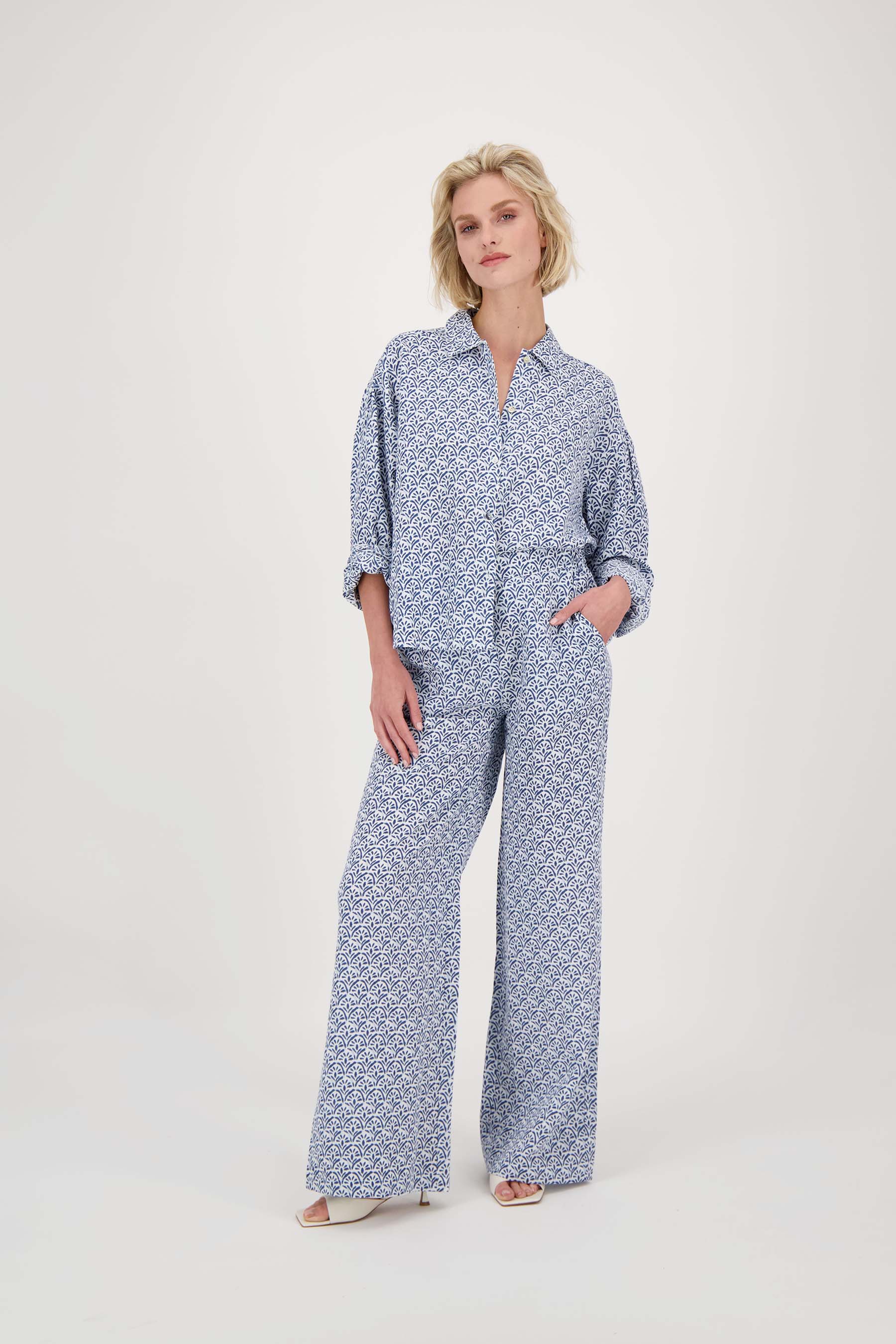 print broek wijd model
