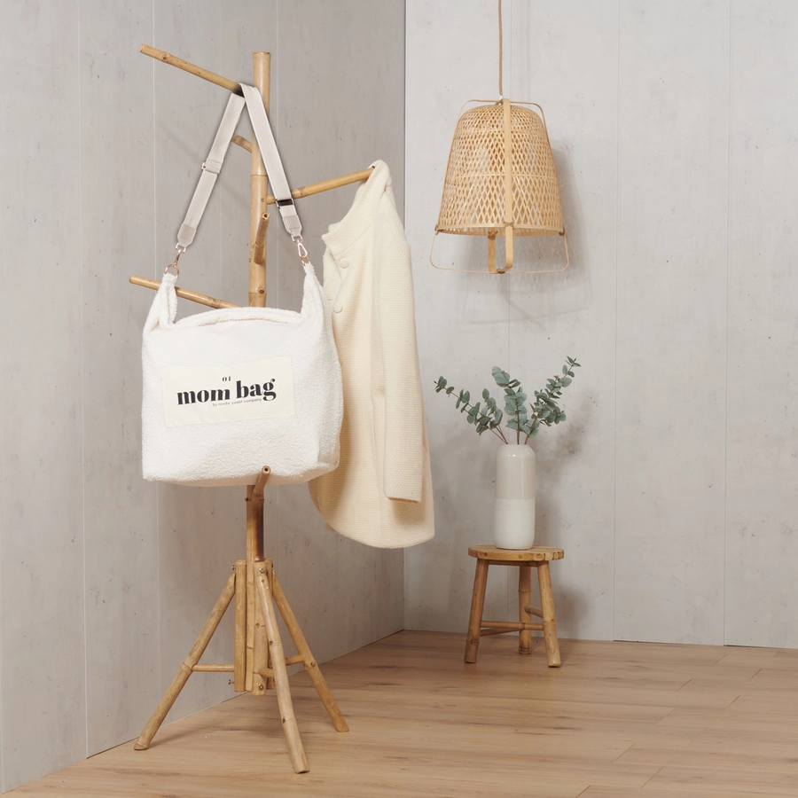 Nordic Coast Company Mom Bag Teddy Bouclé Natur