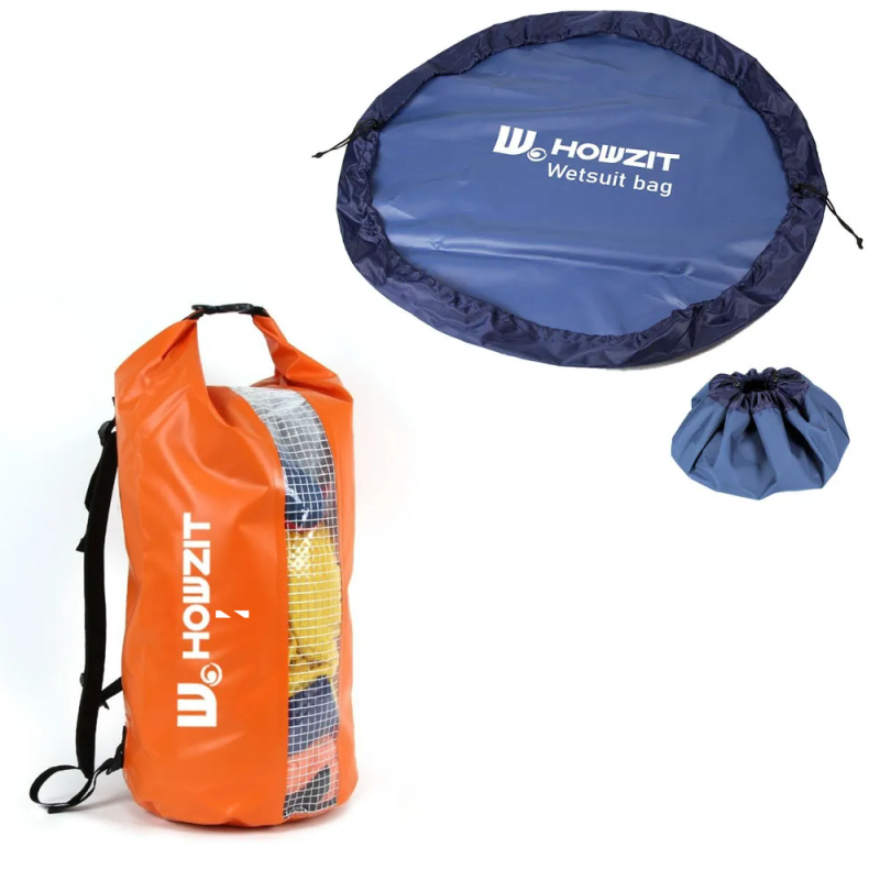 PACK SAC ÉTANCHE HOWZIT 30L + SAC A COMBINAISON HOWZIT BLEU