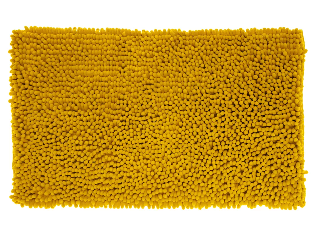 Tapis de Salle de bain Ocre chenille maxi confort 50 x 80 cm