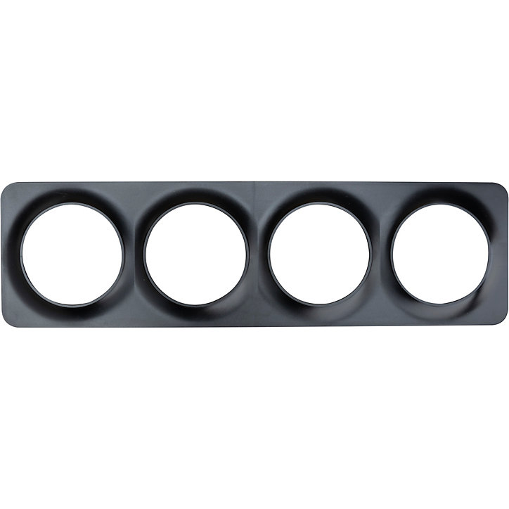Plaque de finition quadruple Jacobsen Espen noir