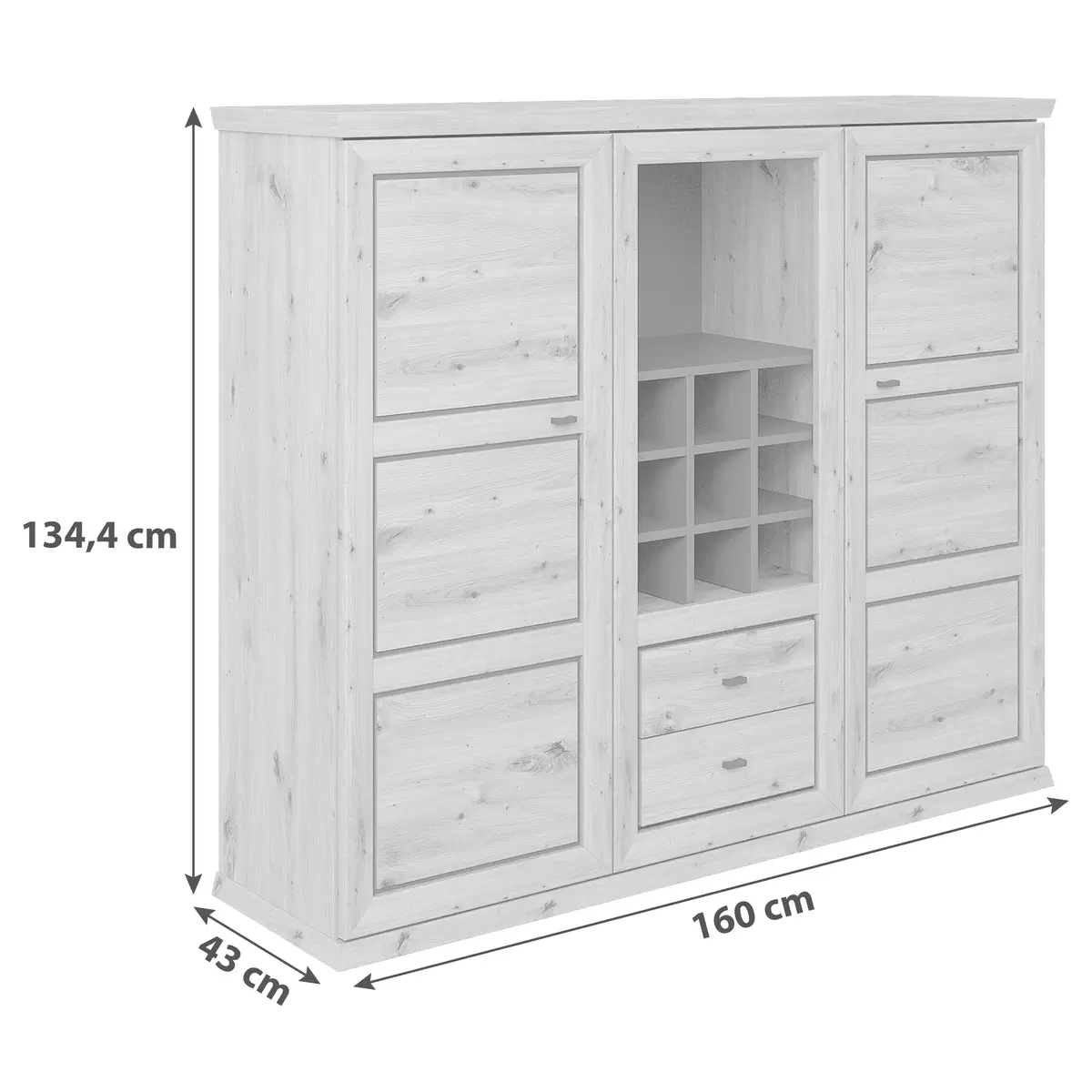Highboard Harvey Sonoma Eiche,Eiche