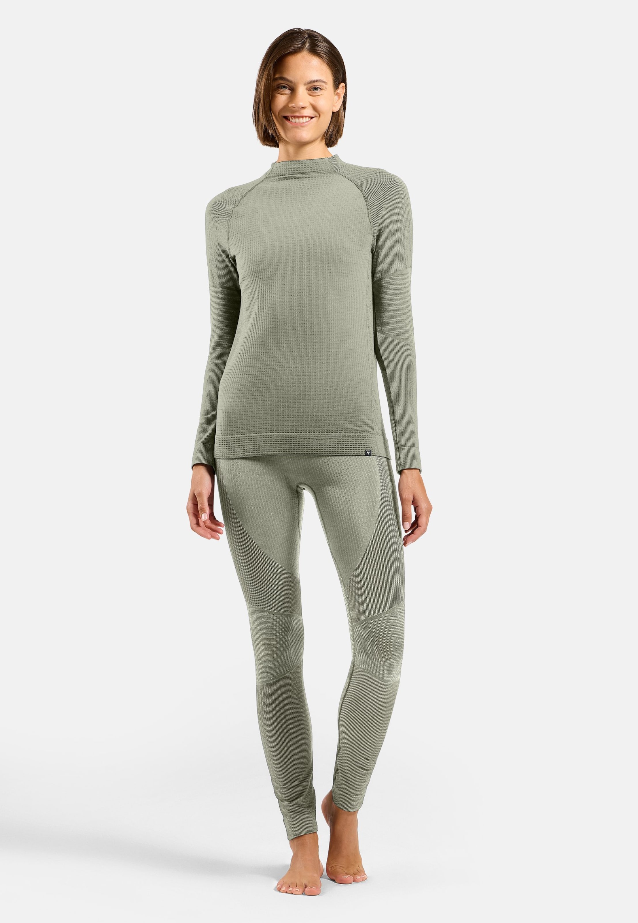 Lange Seamless Performance Wool Funktionstights in shadow