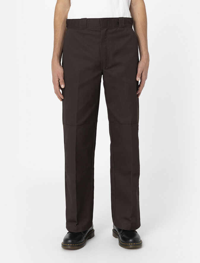 Dickies DOUBLE KNEE REC DARK BROWN Dark brown