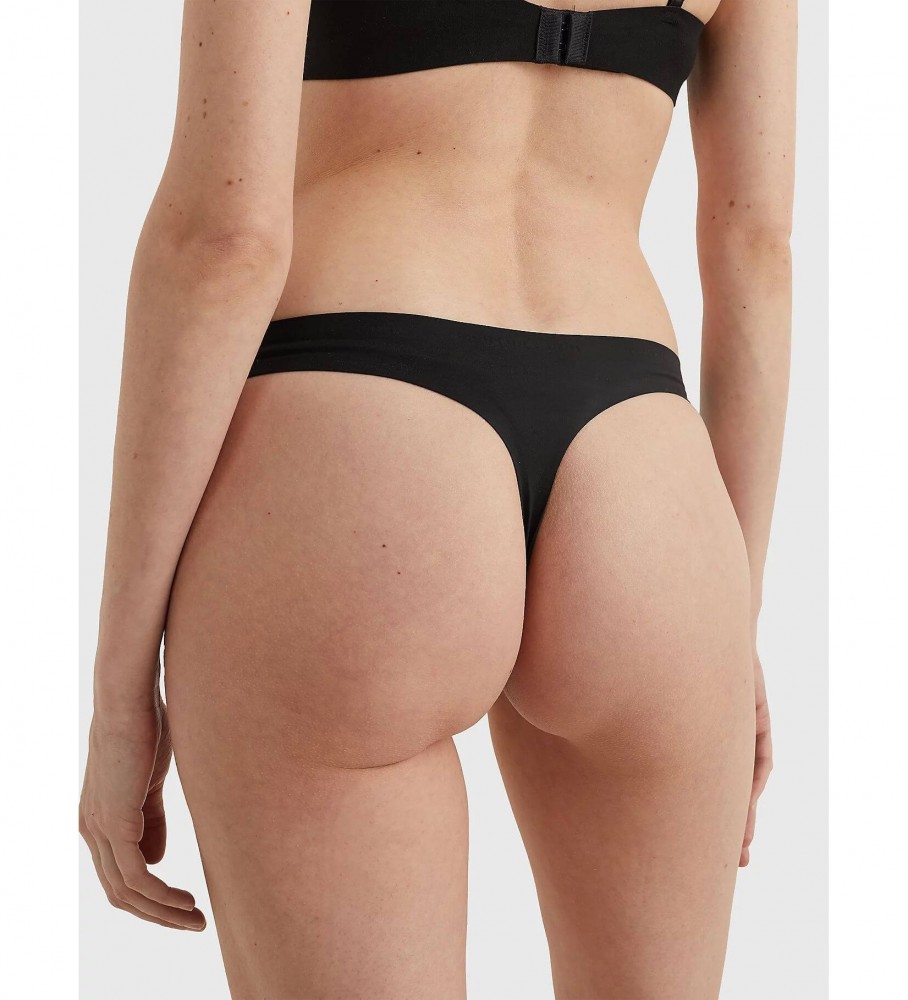 Calcinha fio dental Tommy Hilfiger Ultra Soft preta