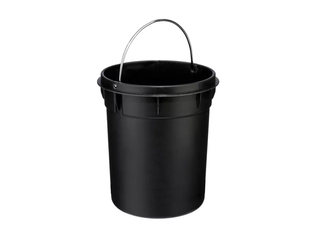 Poubelle de salle de bain en métal Blanc 3 L