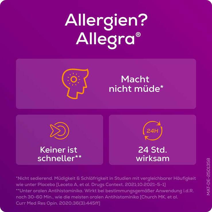 Allegra Allergietabletten 20 mg Tabletten Dose, 100 St