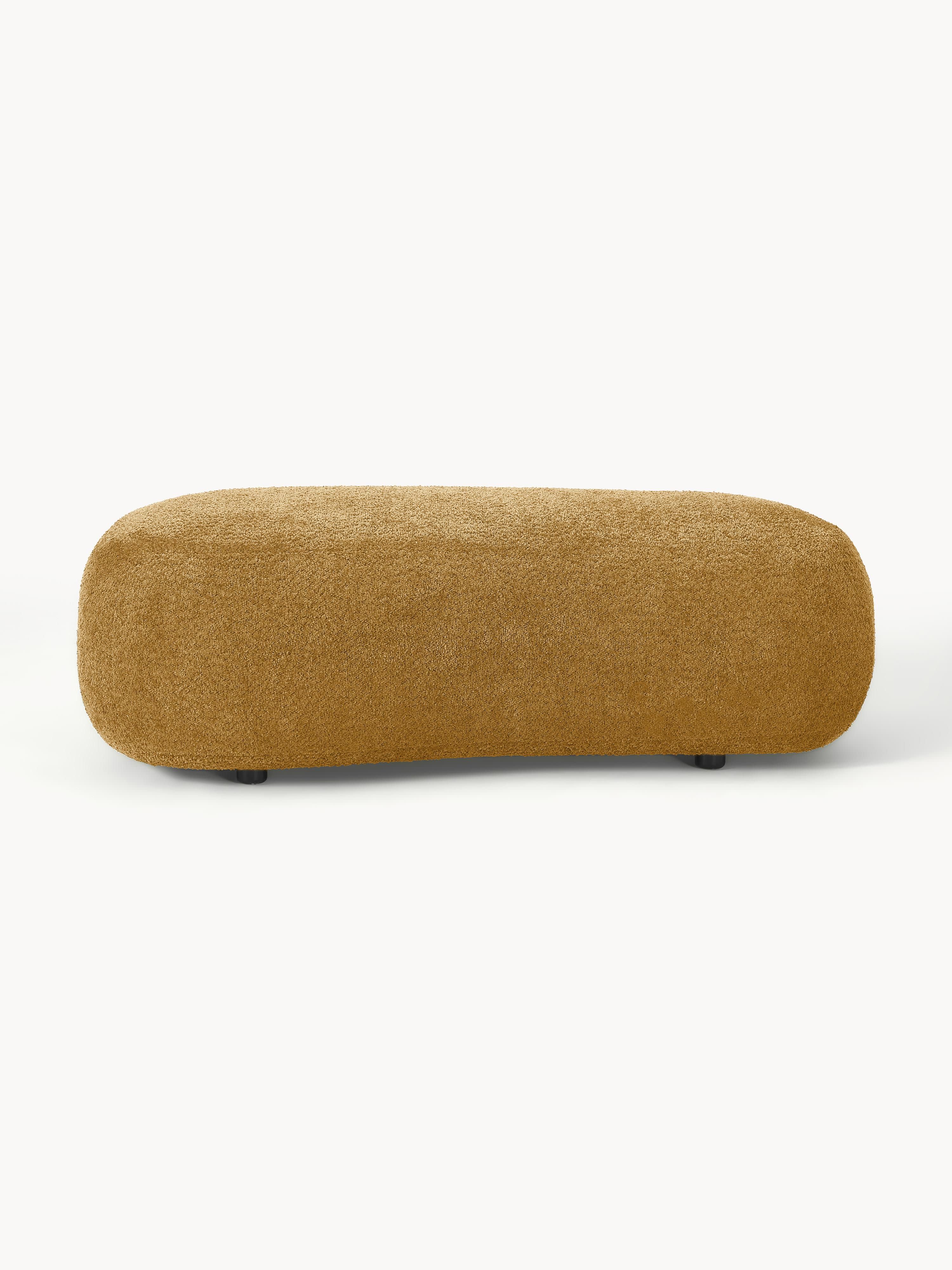XL poef Alba van teddy bouclé