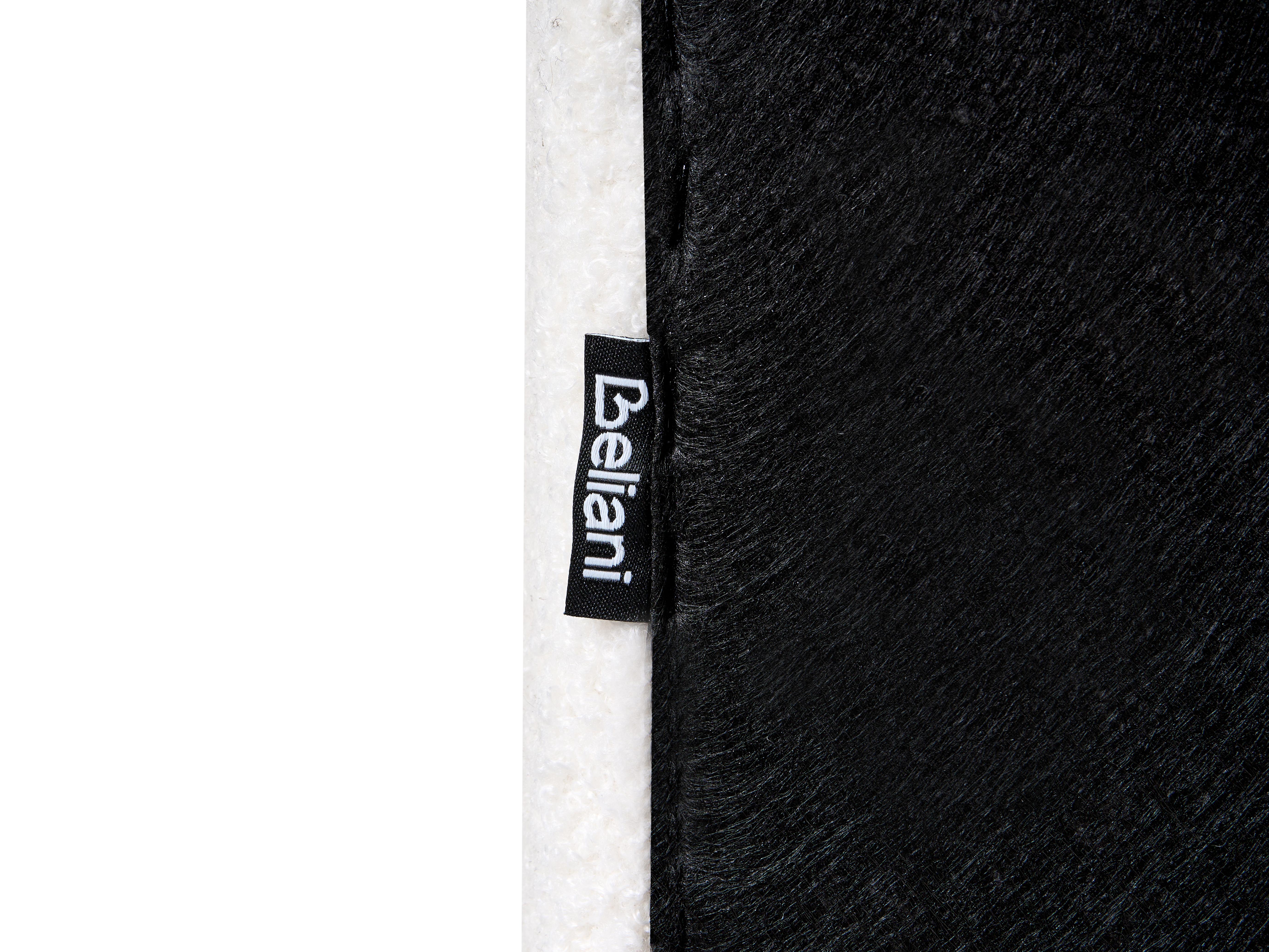 Bed met opbergruimte Bouclé LUNAN 180 x 200 cm Wit