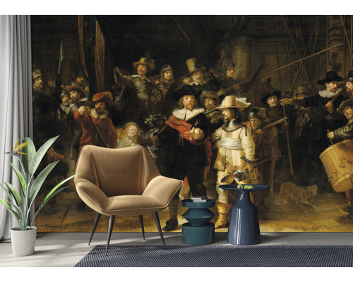 Vliesfotobehang HRBP000025 Rembrandt van Rijn De Nachtwacht 5-delige set 243 x 184 cm