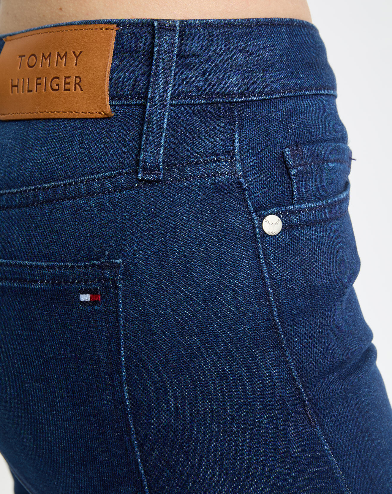 Tommy Hilfiger Pantacourt Denim bleu foncé