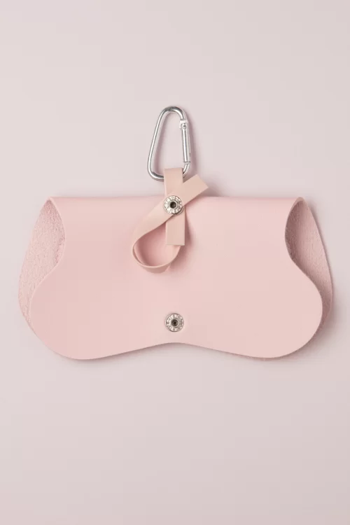 Lola Ramona Heart Eye zonnebril hoes in babyroze