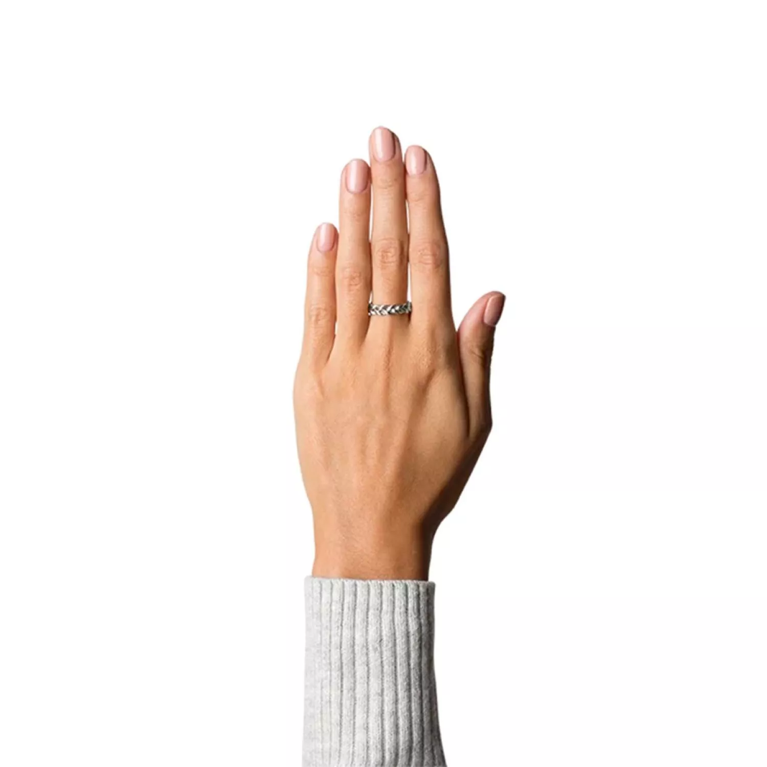 Jane Kønig Flet Medium Ring Sølv JK0007R-S