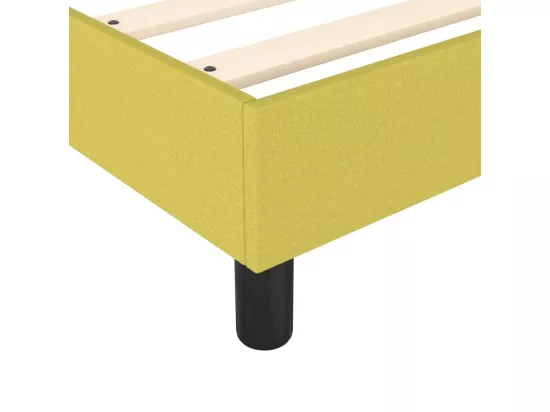 Sommier tapissier Vert 140x190 cm Tissu